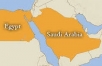 Egypt Saudi Arabia map