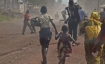 Civilians fleeing the violence in Goma