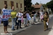 Protestors in Israel supporting Conscientious Objectors