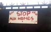 anti-homosexual graffiti on Ivory Coast