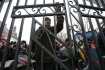 Demonstrators take refuge in St. Michael's monastery in Kyiv