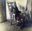 Man in electric chair