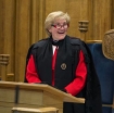 Right Reverend Lorna Hood at the General Assembly of the Church of Scotland this morning.