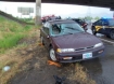 Scene where car struck motorcyclist in Oregon, 19 June 2013