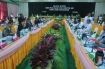 Government peace negotiators and ethnic rebel leaders attend talks in Myitkyina, Nov. 5, 2013.