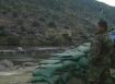 Afghan soldier near the disputed border with Pakistan