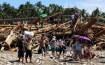 Damage from hurricane in Phillippines