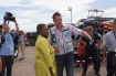 Humanitarian Chief Valerie Amos (left) meets with a member of the UN Disaster Assessment and Coordination team in Tacloban, the Philippines. Photo: OCHA