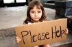 Little girl living in poverty