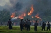 Rohingya villages burning