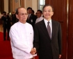 Burma PM Thein Sein and China Premier Wen Jiabao in Beijing