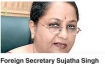 Indian Foreign Secretary Sujatha Singh