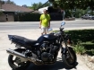 Tim King and his motorcycle