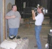 Tim King conducts an interview during a paranormal investigation in the Portland, Oregon area.