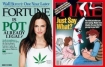 Tim and Fortune Magazines covering marijuana