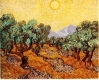 Vincent van Gogh's Olive Trees with Yellow Sky and Sun