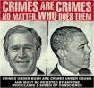 Bush Obama war crimes wanted poster