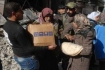 Yarmouk camp in Damascus A new batch of food aid entered al-Yarmouk Palestinian refugees camp in Damascus