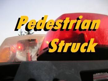 Pedestrian struck