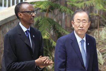 Kagame and UN Chief Ban ki Moon