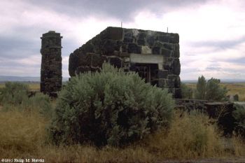 Sept '95 photo of ruins of Camp Minidoka in Idaho