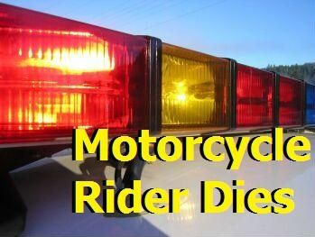 Motorcycle rider dies