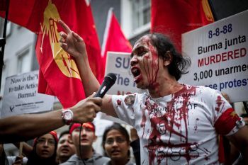 Protest in Burma