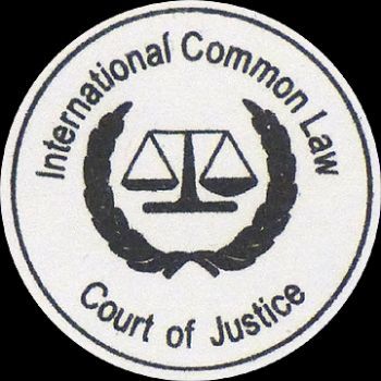 The Official Stamp and Logo of The International Common Law Court of Justice (ICLCJ).