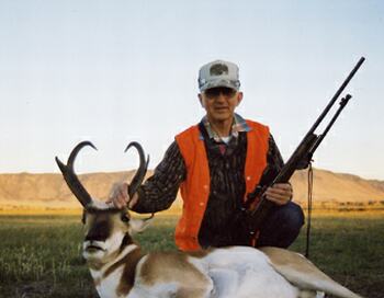 Hunter with game