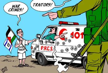 Gush Shalom cartoon by Latuff