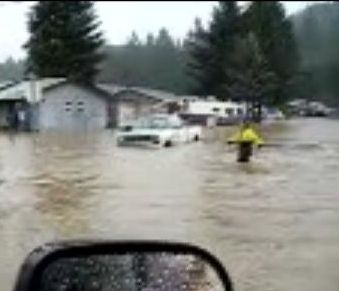 Flooded farmland in Oregon December 6th 2006