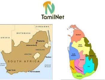 Sri Lanka and South Africa maps