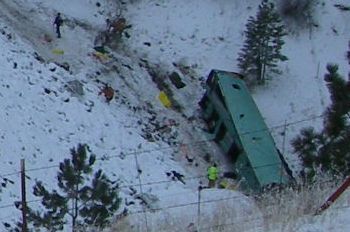 Bus crash near Pendleton, Oregon