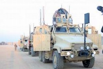 MRAP vehicles in Iraq