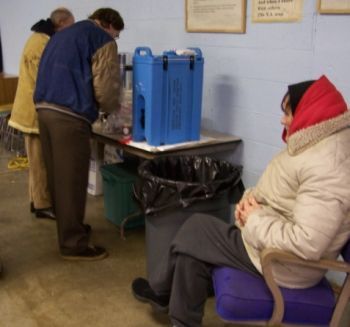 Red Cross Warming Shelter in Portland, Oregon