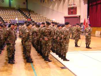 1st Battalion 162 Infantry preparing to deploy to Iraq in 2003 Photo By: Tim King