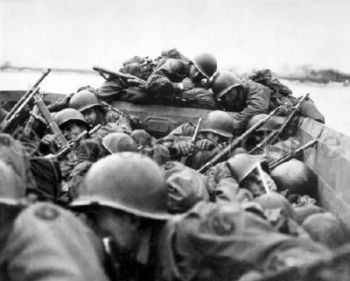 Dr. Leveque's 89th Infantry crossing the Rhine