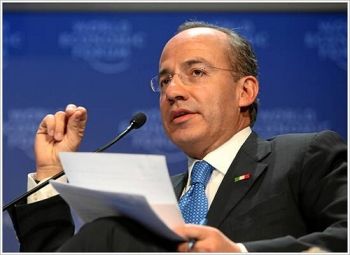 Mexican President Felipe Calderon 