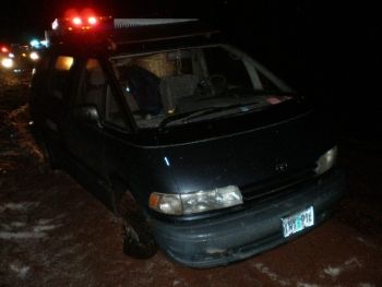 Toyota van used in attempt to elude police