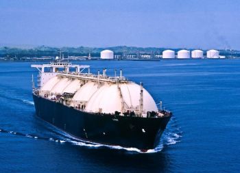 Ship carrying LNG