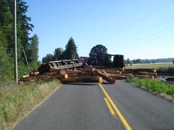 Train wreck in Talbot, Oregon