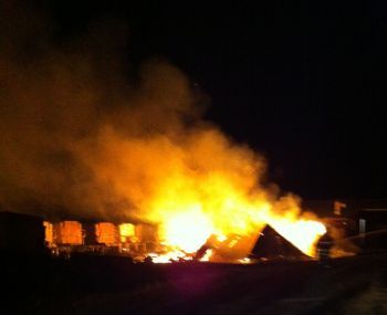 Jefferson, Oregon barn fire 7-10-13