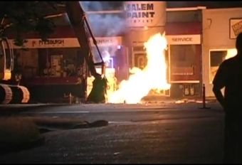 Natural gas fire, Salem, Oregon 19 July 2011