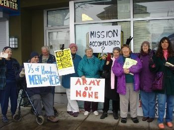 The Grannie Brigade as they have been called, has been protesting the war overseas for several years.