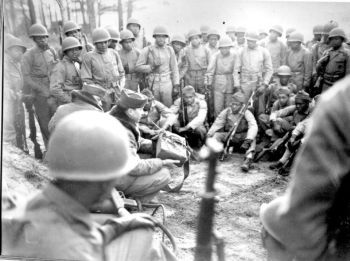 Montford Point Marine at Iwo Jima