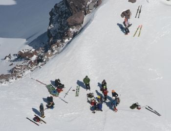 Recovery of Canadian climber, Robert Dale Wiebe's body on Mt. Hood, Oregon