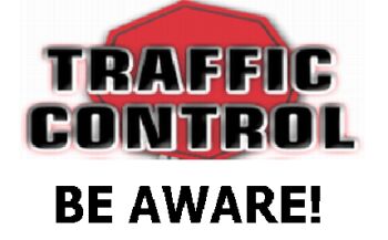 traffic control be aware logo