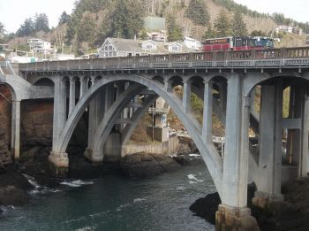 US 101 at Depoe Bay Oregon