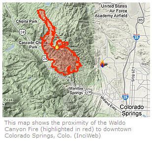 Colorado Springs fire map