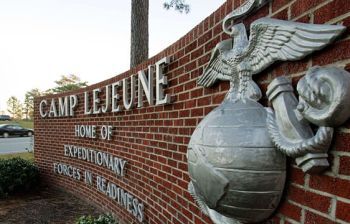 Camp Lejeune Marine base in North Carolina 